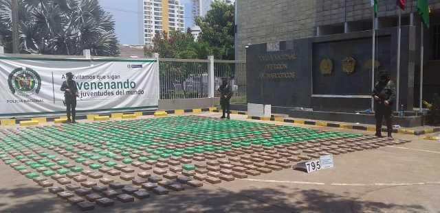 La Policía Antinarcóticos incautó 798 kilos de cocaína en el puerto marítimo de Cartagena