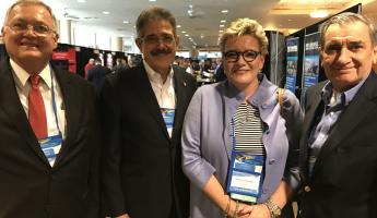 John Mein, Executive Director of PROCOMEX, Fermin Cuza, International President of WBO, Liz Schmelzinger, Director of C-TPAT and Fernando Duque, Executive Director of WBO.